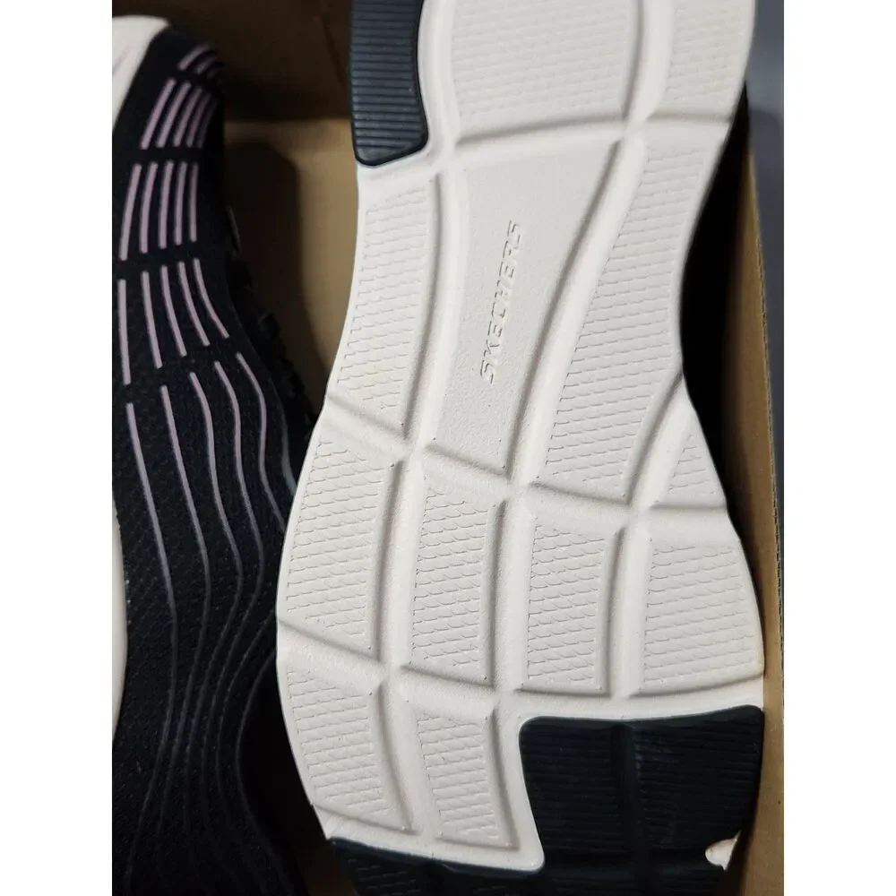 SKECHERS Swift‑Fit Hands Free Sneakers Women's 10 Black Purple - Picture 12 of 12